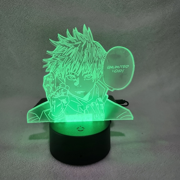 3/$25-Jujutsu Kaisen Anime 3D Night Light 16 Colors Change Touch/Remote LED Gift - Picture 3 of 14